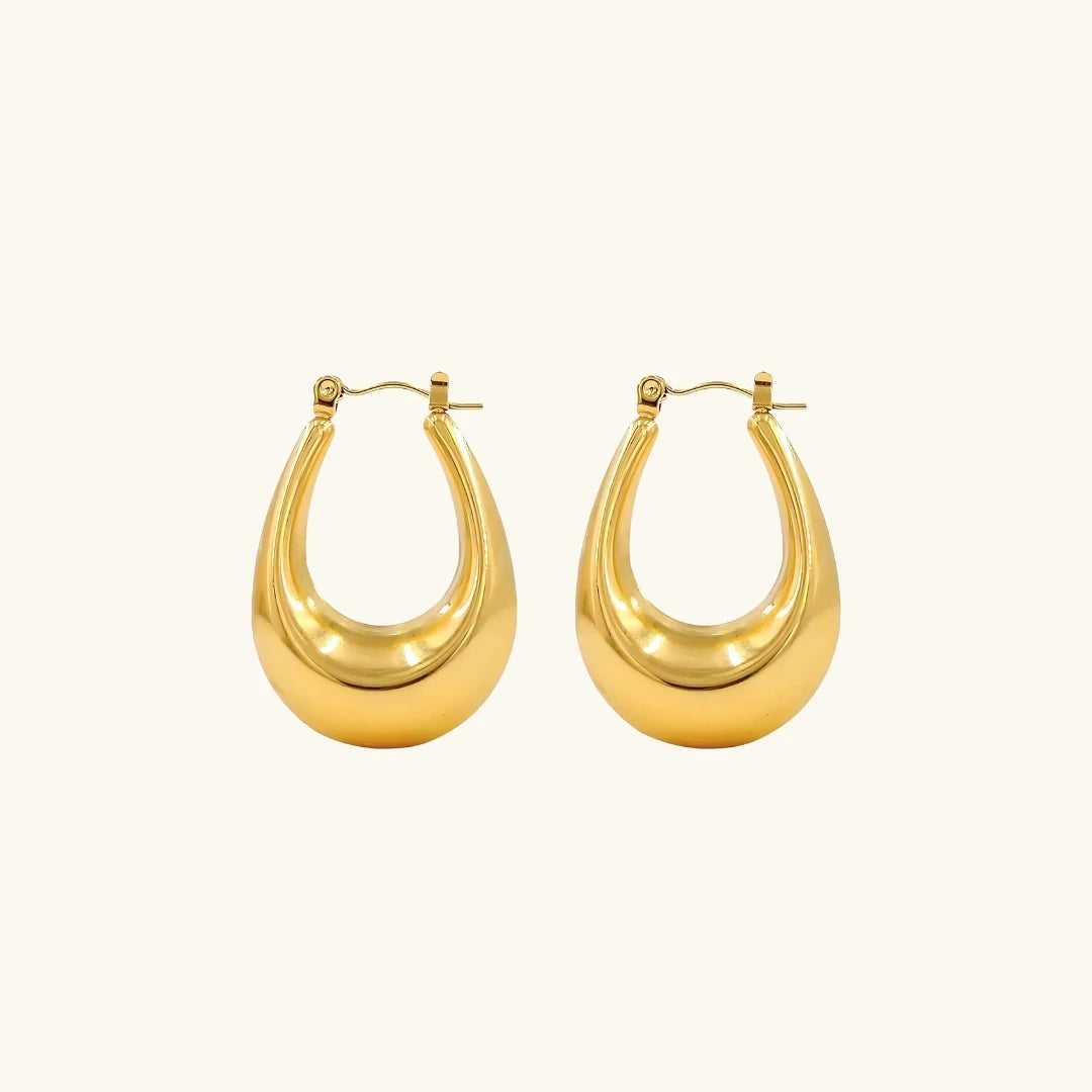 18 KT Bali Hoop earrings