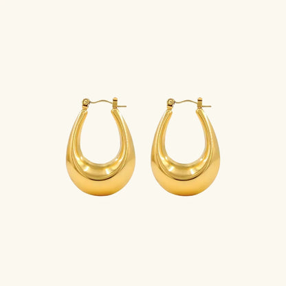 18 KT Bali Hoop earrings