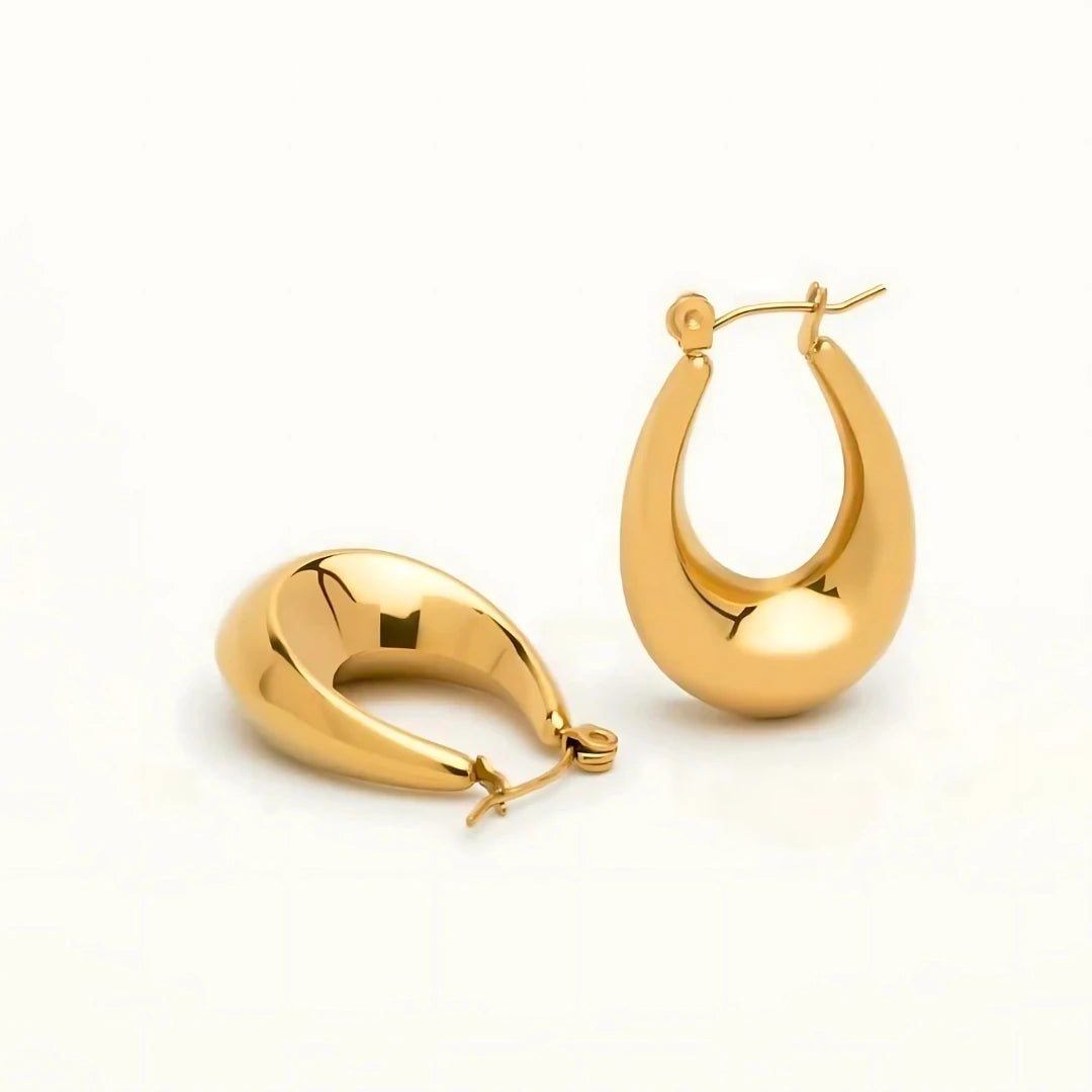 18 KT Bali Hoop earrings