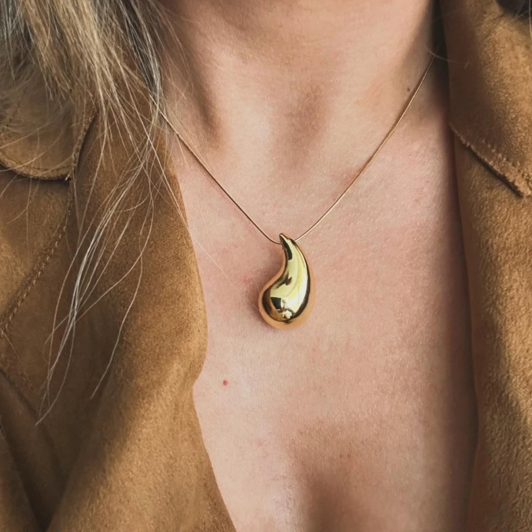 Laila Drop Necklace - 18K Gold Plated Necklace