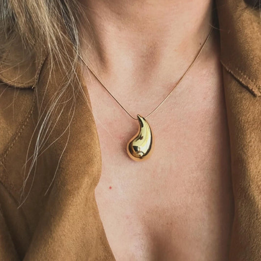 Laila Drop Necklace - 18K Gold Plated Necklace