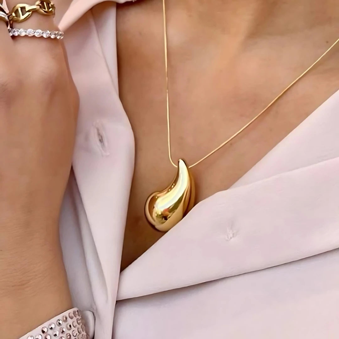 Laila Drop Necklace - 18K Gold Plated Necklace