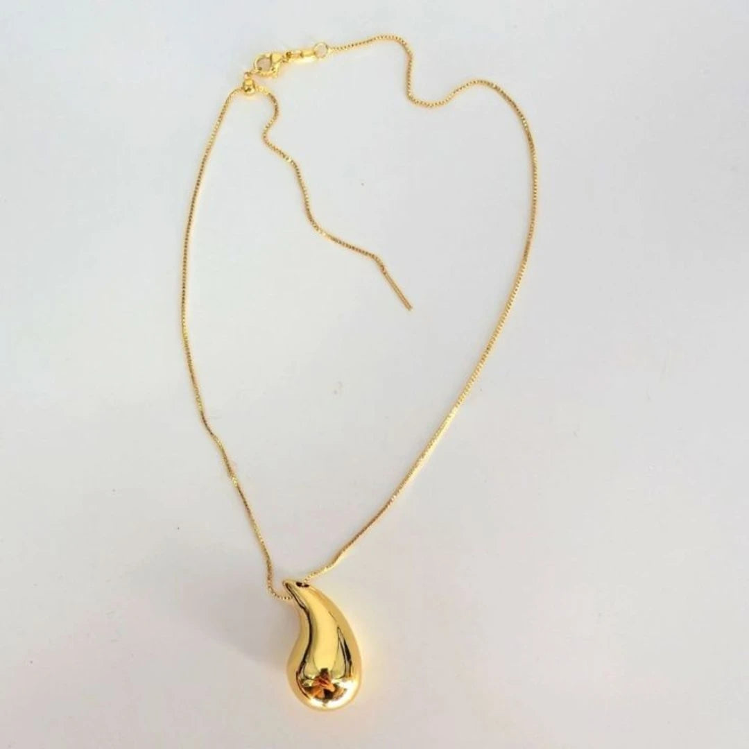 Laila Drop Necklace - 18K Gold Plated Necklace