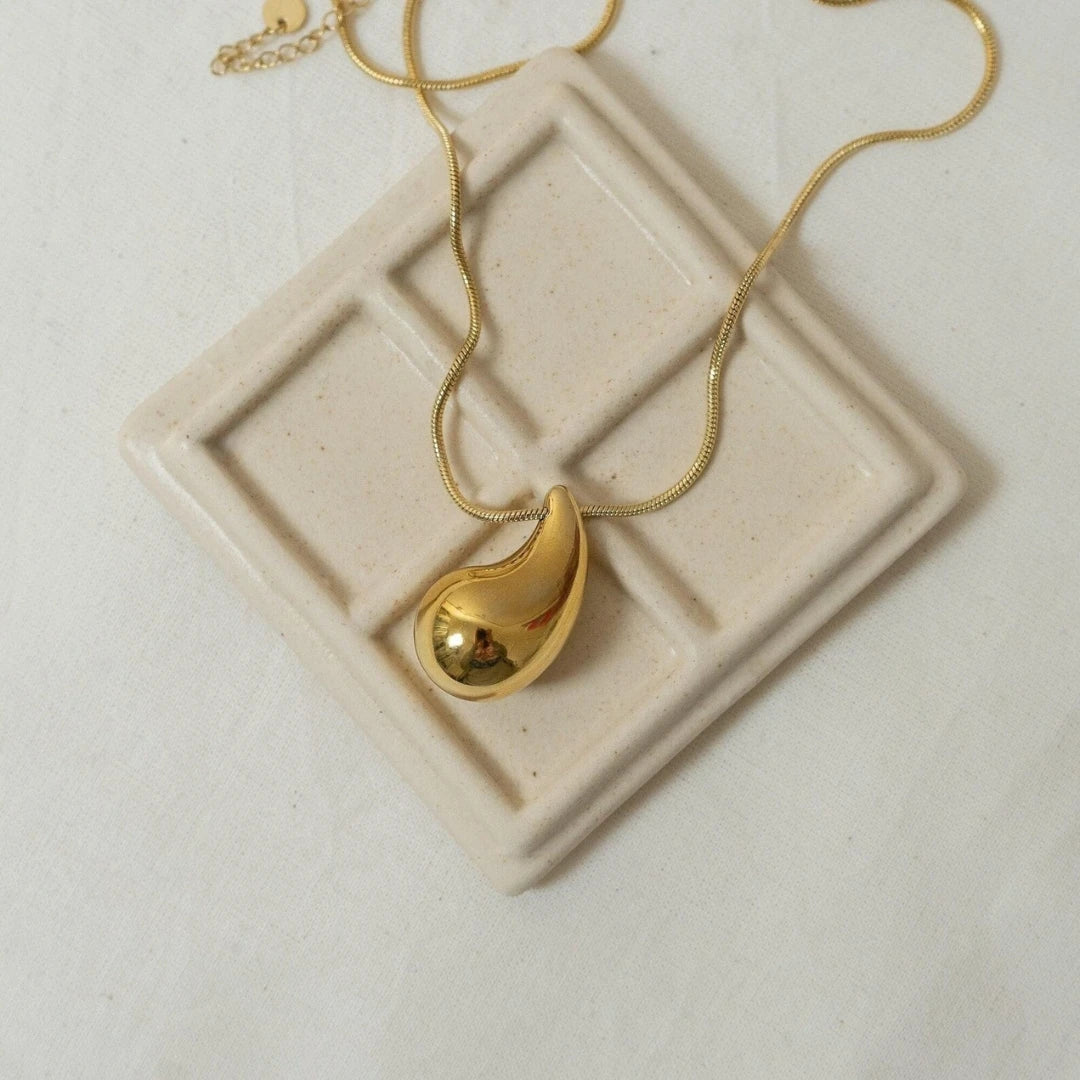 Laila Drop Necklace - 18K Gold Plated Necklace