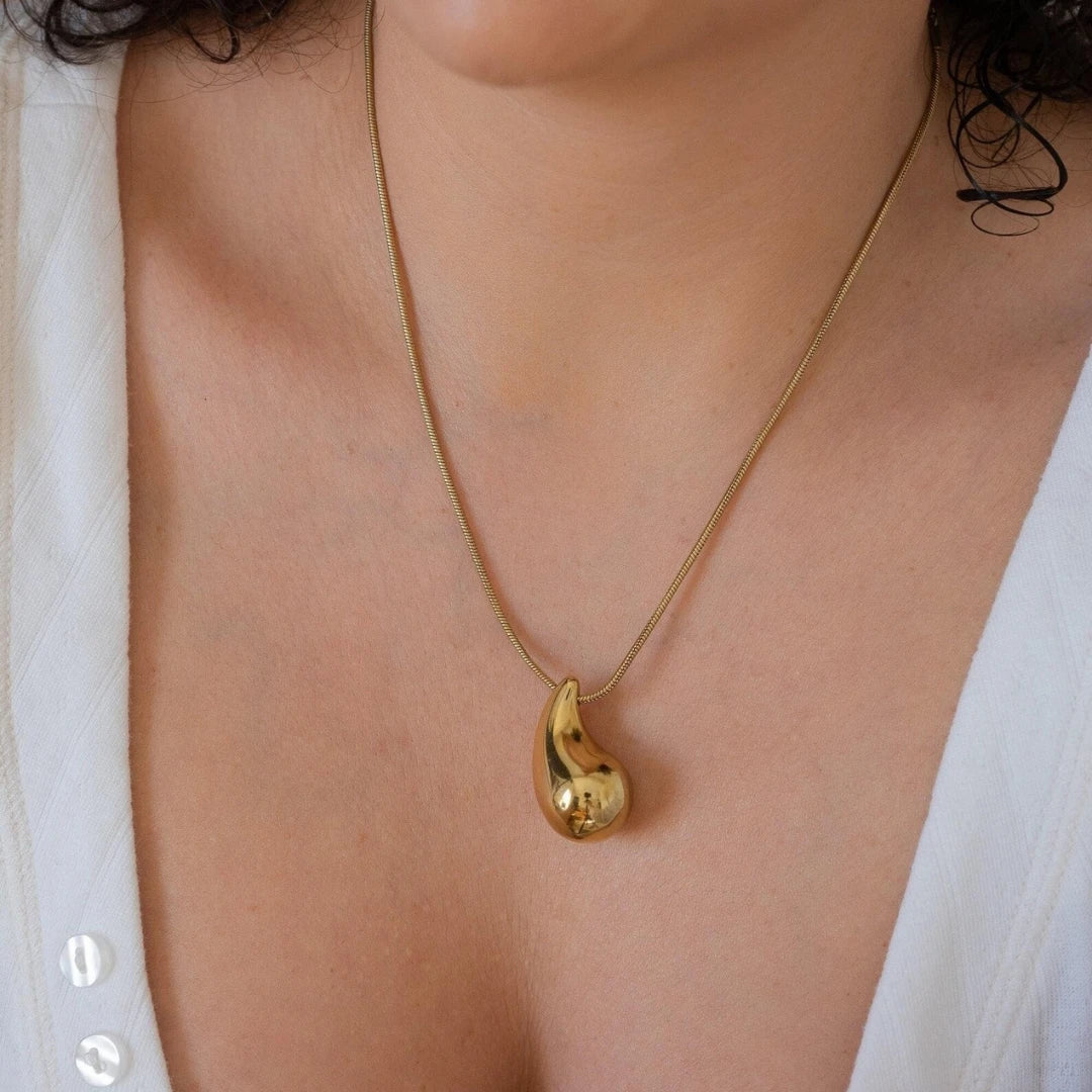 Laila Drop Necklace - 18K Gold Plated Necklace