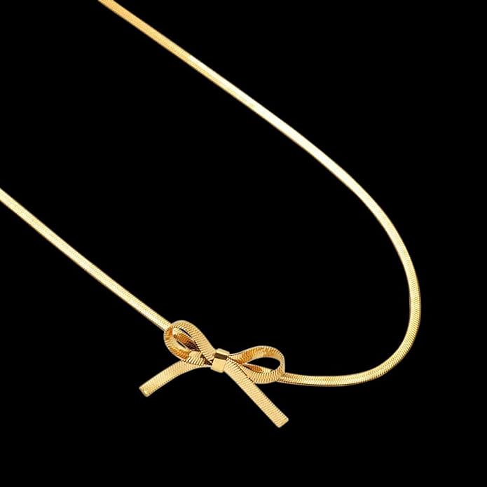Cute Bow Necklace / Bow Choker