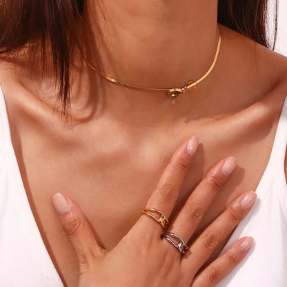 Cute Bow Necklace / Bow Choker