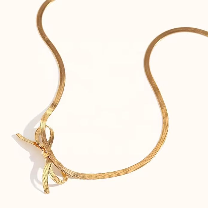 Cute Bow Necklace / Bow Choker